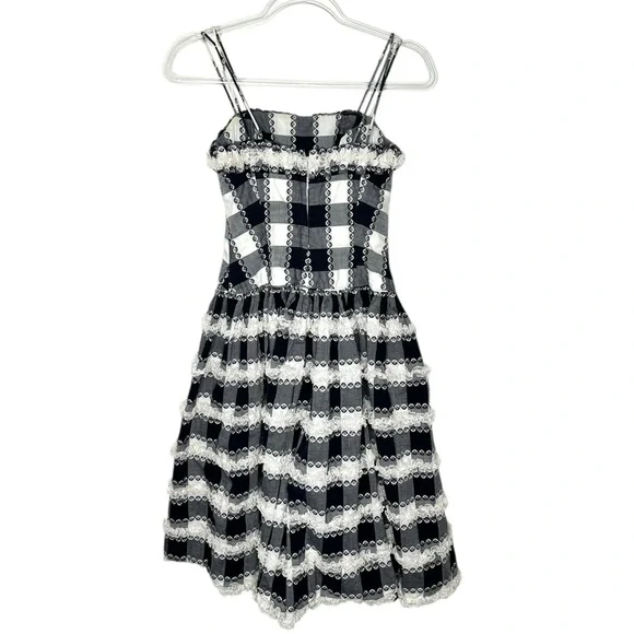 Vintage | 1950’s True Vintage Lou-Ette California Gigham Ruffle and Lace Dress - Picture 14 of 15